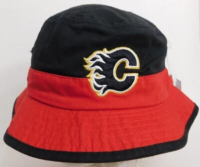 Calgary Flames Bucket Hat NHL Reebok Small aprox 7 3/8" Women or Youth Cap - Image 1 of 4