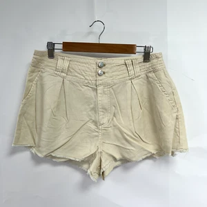 Free People Tahoe Tencel Shorts.  Ivory/Beige.    US 12 / UK 16. - Picture 1 of 4