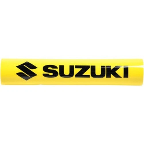 Suzuki Yellow 10" Std Handlebar Crossbar Pad for DRZ, PE, RM, RMX, TM - Image 1 of 1