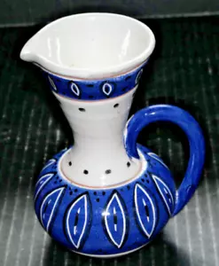 Ewer oder Krug Made in Norway Vintage blau & weiß Fabrikfehler am Griff - Bild 1 von 7