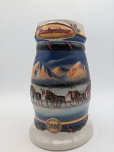 De colección 2000 Budweiser Holiday In The Mountains Cerveza Stein Coleccionista - T24-7 - Imagen 1 de 9