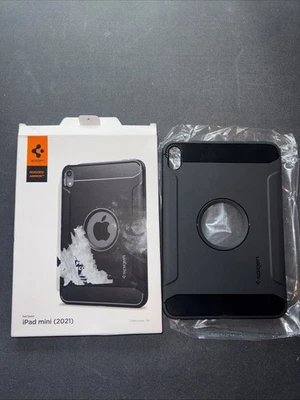 Apple iPad Mini  7+6 Case | Spigen [ Rugged Armor ] Shockproof Slim Hard Cover - Image 1 of 4