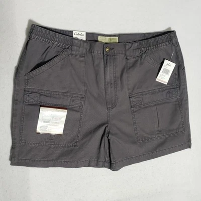 NUEVO Cabela's Trail Cargo Pantalones Cortos Para Hombres 42 Gris Utilitario Aire Libre Senderismo Elastizados 5 pulgadas Foto 1 de 4