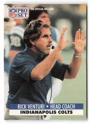 1991 Pro Set #827 Rick Venturi Indianapolis Colts - Image 1 of 2