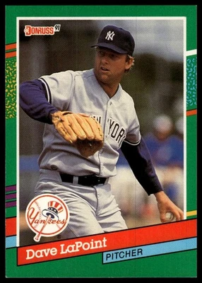 1991 Donruss #481 Dave LaPoint - Image 1 of 2