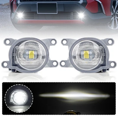 Pair LH + RH  LED Front Bumper Fog Light White For Toyota Corolla 2019 2020 2021 - Image 1 of 4