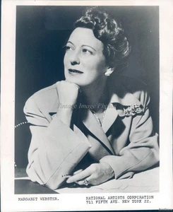 Margaret Webster Actress Shakespearan Director Author Lady Pressphoto 8X10 - Picture 1 of 2