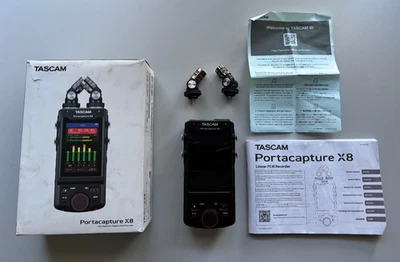 Grabadora portátil multipista de alta resolución TASCAM Portacapture X8 - negra Foto 1 de 4