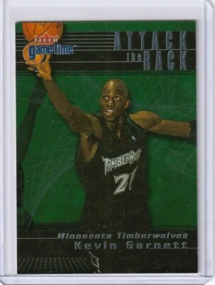 2000-01 Fleer Game Time Attack The Rack Kevin Garnett #7AR HOF - Image 1 of 2