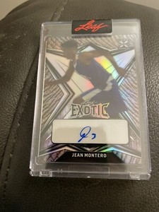 2022-23 Leaf Exotic Jean Montero Auto #/8 Rookie Elephant Prismatic SSP MINT