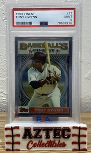1993 Topps finest Tony Gwynn #77 Padres MLB HOF PSA MINT 9