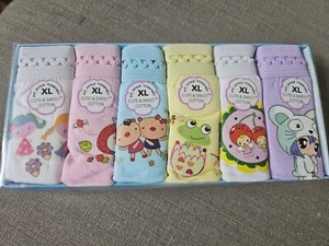 6 pack Girls Panties Underwear 100% Cotton multi Character XL - Picture 1 of 4