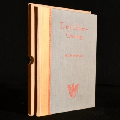 1946 Three Cantos from To the Unborn Greetings Hugh Popham Signed First Editi... - Image 1 of 4