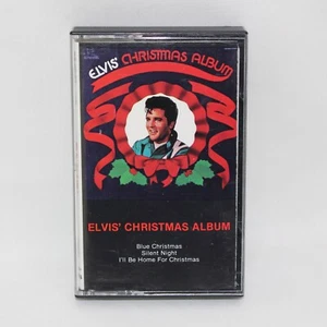 Elvis' Christmas Album Cassette Tape Elvis Presley Blue Christmas - Imagen 1 de 5