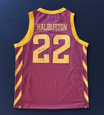 Tyrese Haliburton Signed Iowa State Retro Brand Jersey Beckett BAS Hilton Magic - Image 1 of 3