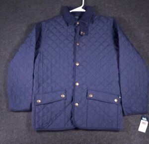 Vintage Ralph Lauren Jacket Mens Small S Quilted Barn Coat Button Up Y2K NWT