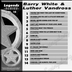 BARRY WHITE/LUTHER VANDROSS Legend Series Karaoke CD+G Vol-18 NEW STANDARS - Picture 1 of 1
