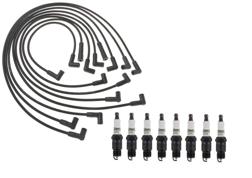 Professional Ignition Wire Set & 8 ACDelco Spark Plugs Kit For Chevy Pontiac V8 - Imagem 1 de 1
