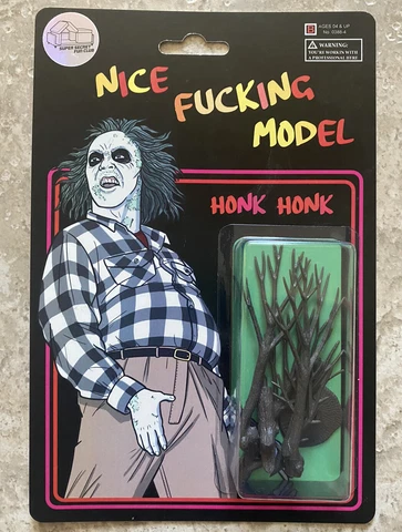 Beetlejuice movie custom toy funny gag gift Michael Keaton Winona Ryder vtg Cover