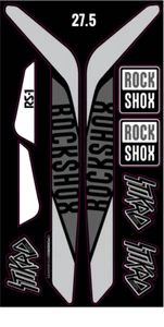MTB Adesivi Forcella ROCKSHOX RS-1 BRAIN 15 - 17 ANTIGRAFFIO Stickers Fork  - Picture 1 of 1