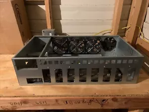 For 8 GPU Mining Rig Frame Miner Case w/ 4 Fans and 4GB DDR3 Mining Motherboard - Picture 1 of 5