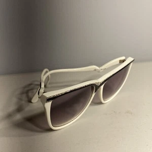 Albert Nipon Black & White Sunglasses Hand Made In France Clean HTF Retro Casual - Picture 1 of 5