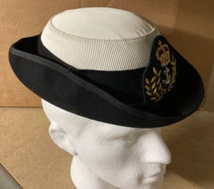 Genuine Royal Navy Female Tricorne Cap / Dress Hat - Choose Size - Picture 1 of 3