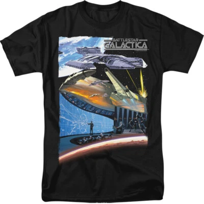 Camiseta gráfica BATTLESTAR GALACTICA CONCEPT ART con licencia para hombre adulto SM-6XL Foto 1 de 2
