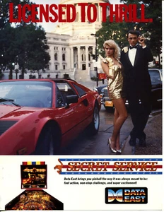 Secret Service Data East Pinball - Flyer/ Brochure / Ad / - Picture 1 of 2