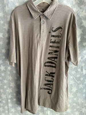 Camisa Jack Daniel’s Hombre Marrón Cuello Manga Corta 100% Algodón XL Foto 1 de 4