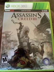 Assasins Creed 3 Gamestop Edition (Xbox 360, 2008 Ubisoft) Complete - Picture 1 of 1