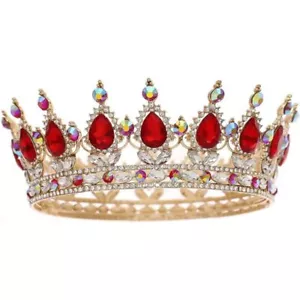 Pageant Women Tiaras Bride Royal Princess Crown Queen Crown for Princess Party - Picture 1 of 22
