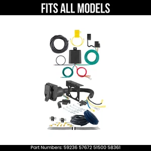 For 05-09 Land Rover LR3 7 Pin Trailer Wiring Plug Fits All Models Curt 7 Prong - Picture 1 of 24