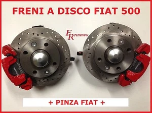 KIT MODIFICA FRENI A DISCO FIAT 500 F L R e 126 FORATI - CON RESO DEI FUSELLI - Bild 1 von 4