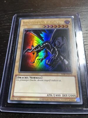 Yu-Gi-Oh! Rotäugiger Schwarzer Drache LOB-DE070 25th Near Mint  - Bild 1 von 4