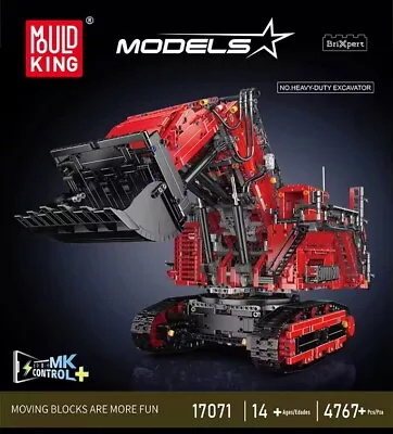 Tractopelle Électrique Mould King 4767 PCS A Construite - Photo 1/4