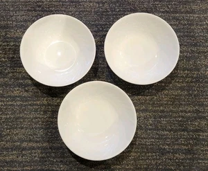 Set of 3 Corelle Enhancements White Swirl Vegetable Serving Bowl 8.5" USA EUC  - Picture 1 of 5