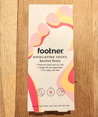Footner Exfoliating Foot Mask Socks - No Fuss Foot Peel Mask for Hard Skin