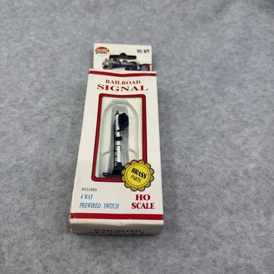Model Power 1680 HO Scale Railroad Signal w/Brass Parts & 4 Way Wired Switch NEW - Image 1 of 4