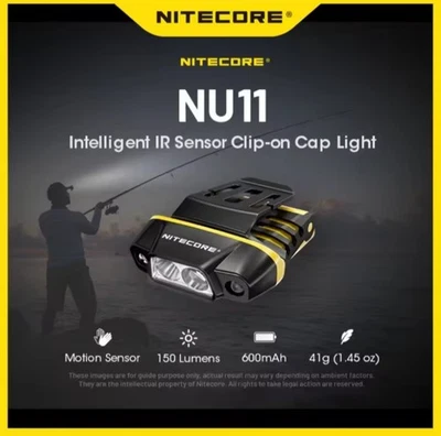 Nitecore NU11 150Im Faro Recargable Chip-on Tapa Luz IPX5 Impermeable M#2 - Imagen 1 de 4