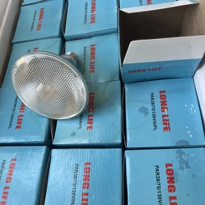 Long Life Reflector 130V 75W PAR38/85/130V/H/FL Flood LIGHT Qty 1 - Image 1 of 4