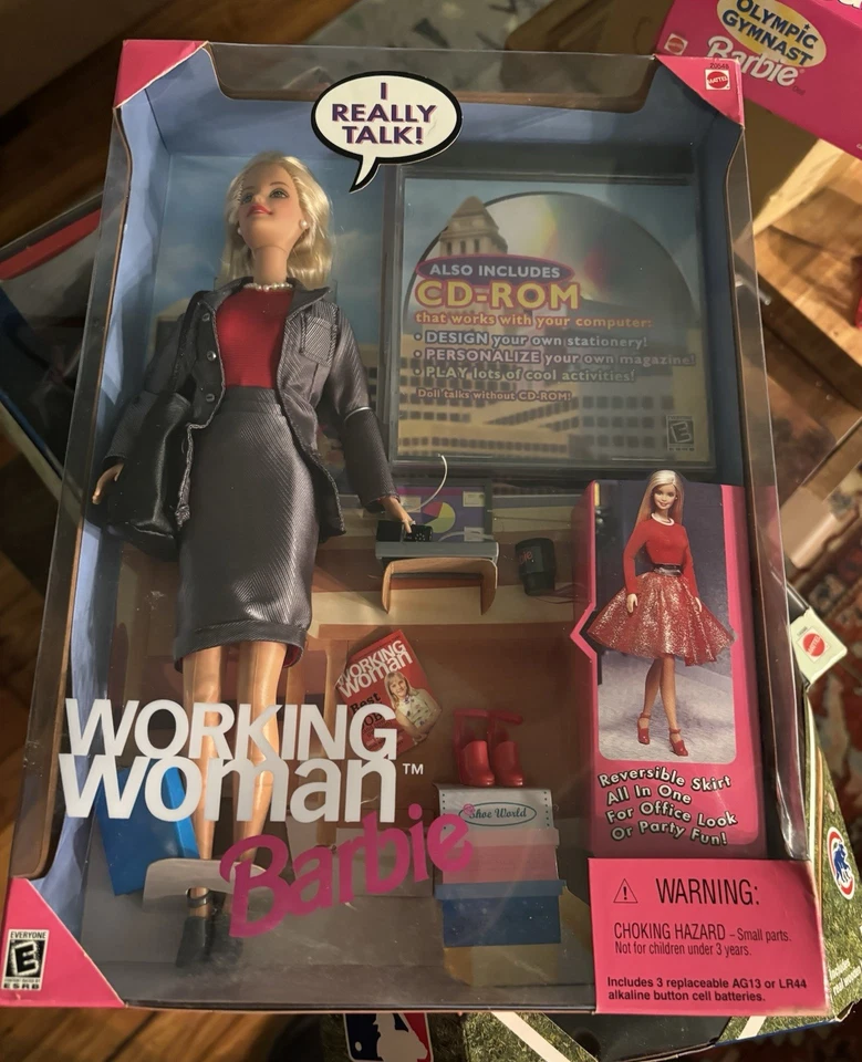 Mattel Working Woman Barbie 1999 con CD-ROM nuevo en caja  Foto 1 de 1