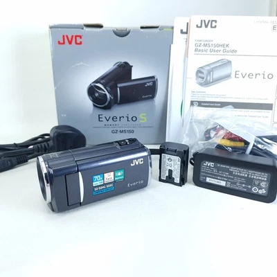 JVC Everio GZ-MS150 Gray Camcorder 70x Zoom | Boxed Tested | Free UK P&P  - Image 1 of 4
