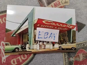 CARROLS HAMBURGERS, 1950s RESTAURANT/DRIVE-IN, GLOSSY COLOR, 4X6  PHOTO - Picture 1 of 1