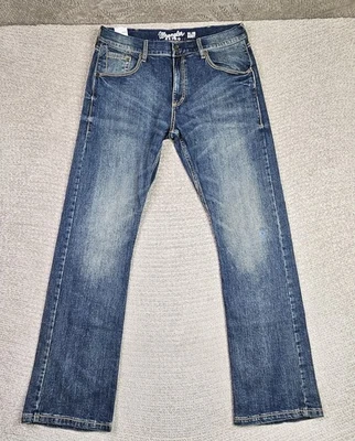 Pantalones de mezclilla Wrangler retro ajustados corte bota para hombre 34x34 azul desvanecido trabajo occidental nuevos con etiquetas Foto 1 de 4