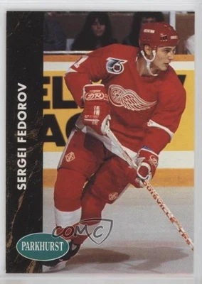 1991-92 Parkhurst French Sergei Fedorov #38 HOF - Image 1 of 2