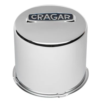 Cragar Center Cap 5.125" Dia Push-Through Dome Chrome 29277-1 Cragar Logo Qty 4 Foto 1 de 3