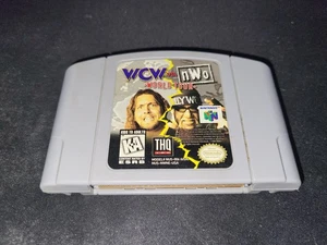 WCW vs. nWo: World Tour Nintendo 64 N64 Authentic EXMT condition game cartridge - Picture 1 of 2