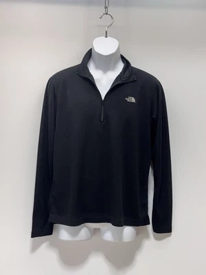 The North Face Black 1/4 Zip Pullover Men’s Large Black Lightweight Jacket - Image 1 of 4