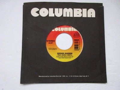 Savage Garden - Truly Madly Deeply / I'll Bet He Was Cool  - NM 45 RPM RECORD Foto 1 de 4